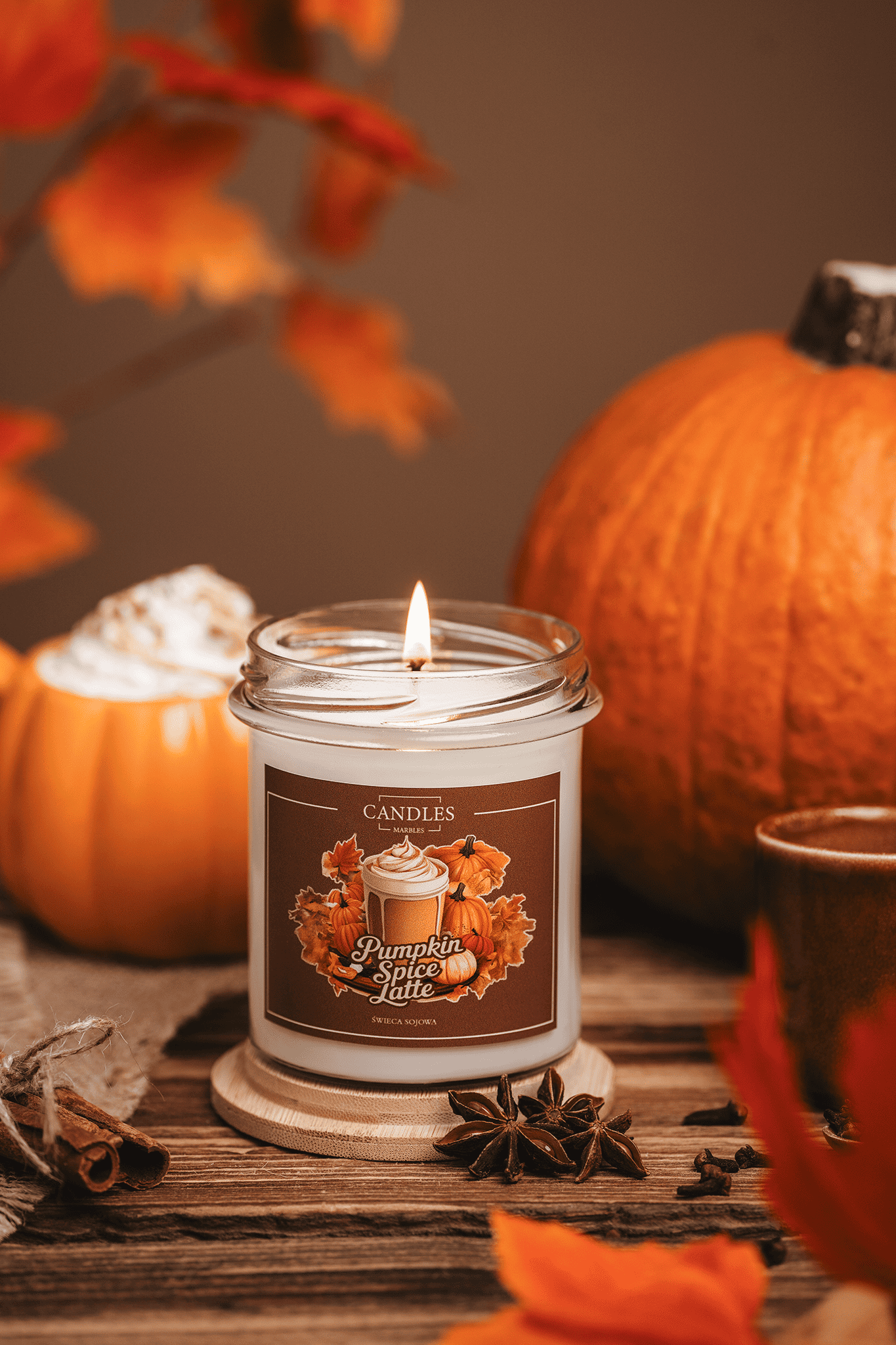 Pumpkin Spice Latte - świeca sojowa 300 ml